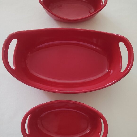 RACHAEL RAY ❣️Red-OVen Bakers SET